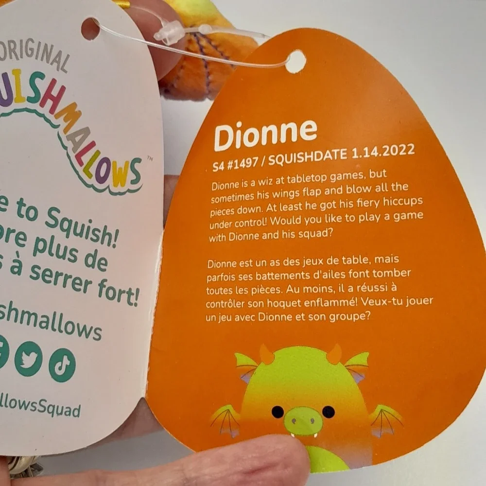 Squishmallows Dionne Gargoyle Dragon Plush 4